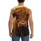 thumbnail image 4 of Balery Sunset Sunflower Cow A Camisetas sin mangas para hombre, absorbe la humedad y protege contra el mal olor.-Large, 4 of 7