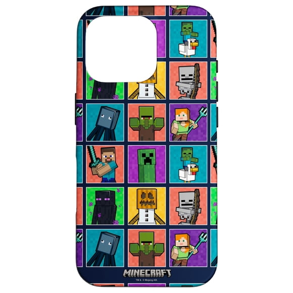 Funda para iPhone 16 Pro Minecraft Group Shot