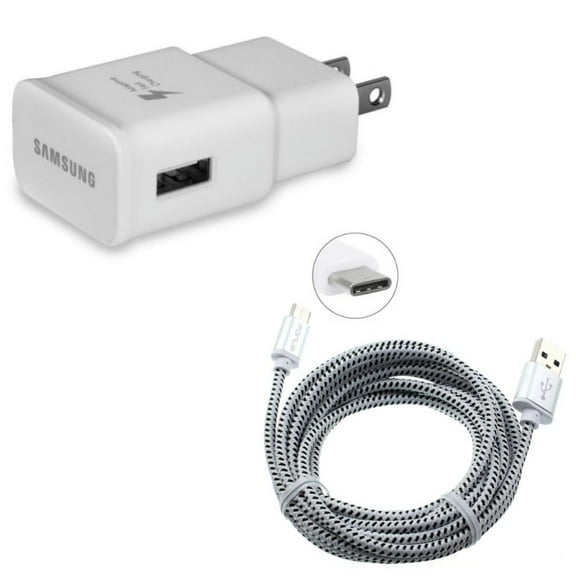 For Google Pixel 7a/7/Pro/6a - 6ft USB Cable w OEM Home Charger, Type-C Charger Cord Power, Adaptive Fast USB Power for Google Pixel 7a/7/Pro/6a Phones