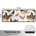thumbnail image 5 of Kitchen Rugs Sets Of 2,White Chicken Breed Pattern Anti Fatigue Kitchen Mat Rugs Non Slip Washable,Decorative Kitchen Floor Mats for Kitchen,Sink,Laundry,17"x47"+17"x47", 5 of 5