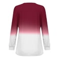 thumbnail image 5 of Inleife Fall Tops for Women Women's Casual Solid Color Long-Sleeved Loose Round Neck Non-Positioned Top, 5 of 5