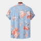 thumbnail image 5 of Camisa de playa de manga corta hawaiana para hombre, camisas informales con botones de verano estampadas Pompotops oipoqjl25104, 5 of 9