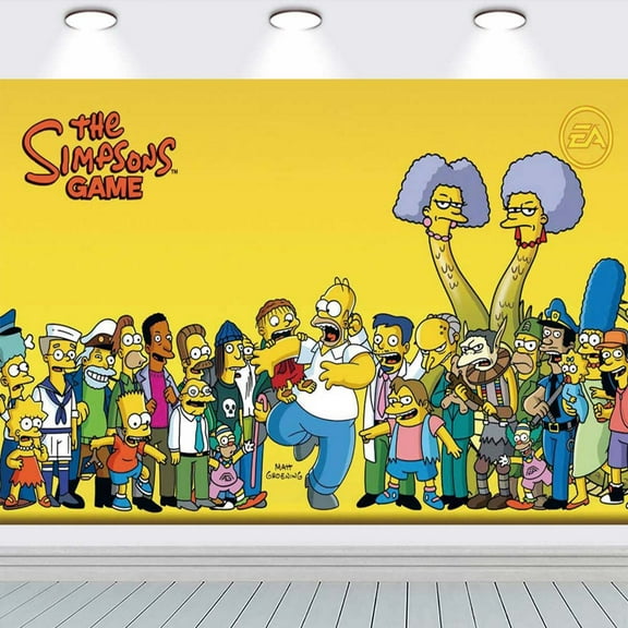 The Simpsons school Taspestry Wall Decor Banner Party Supplies Poster Birthday Decorations Background for Photography Taspestry