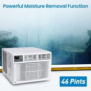 DSstyles Smart Window Air Conditioner, 10000 BTU Air Conditioner Window Unit Remote/App Control and Dehumidify Function, Quiet Operation, Energy Savings, Cools 450 Sq.ft, 110-115V