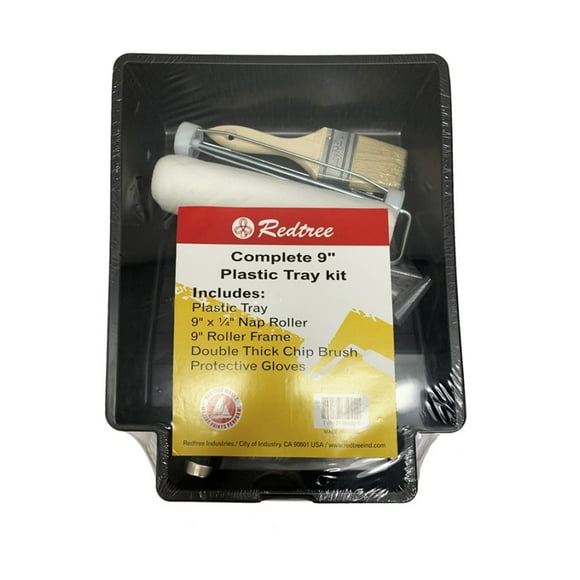 Redtree Industries Paint Tray 35022 Compatible With 9 Inch Width Paint Rollers; Plastic