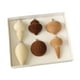 thumbnail image 2 of Juego de 6 adornos navideños para de Navidad, bolas de flocado, bombillas navideñas, elegantes colgantes para fiestas y vacaciones., 2 of 8