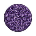 thumbnail image 3 of Spare Tire Cover, Purple Leopard Wheel Cover Tire Covers for Trailers Car Truck Camper Universal Tire Covering Fits Diameter, 3 of 7