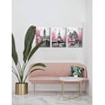 thumbnail image 4 of Pink and Gray Paris Wall Art Paris Decor for Bedroom Bathroom Girls Room Wall Decor Paris Pictures Rustic Black and White Print Art for Walls 3 Pieces Ready to Hang, 4 of 6