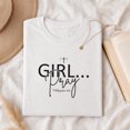 thumbnail image 3 of Jollimate Girl Pray Shirt, Christian Faith Shirt for Women, Religious Gift, Christian Gift For Woman, 3 of 6