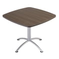 thumbnail image 4 of Iland Table, Contour, Square Bistro Style, 36" X 36" X 42", Gray Walnut/silver, 4 of 4
