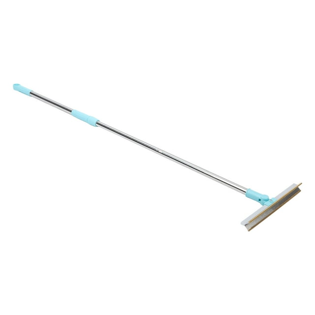 Carpet Scraper Rake, Reusable Pet Hair Remover Set Metal Edge Design Retractable for Fur Rug Light Blue,Light Grey