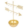 thumbnail image 5 of Milisten Necklace Display Holder 1Set Jewelry Stand Golden Iron Material 9.43X7.47X3.73 In, 5 of 8