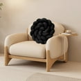 thumbnail image 4 of XINGXIANG Soft Knot Pillow - Round Decorative Throw Cushion for Sofa Bedroom, Versatile Sensory Toy for Kids Nursery, Easy Care Plush Home Decor Accent Pillow (Black), 4 of 4
