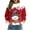 Red, variant on Fiaer Christmas Crew Neck Sweatshirts Women Oversized Snowman Snowflake Graphic Pullover Long Sleeve Loose Fit Xmas Tops Red XL