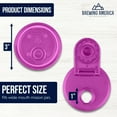 thumbnail image 6 of Brewing America Mason Jar Drinking Cup Pint and Half Drinking Lid and Azure 24oz Jar (1, Very Berry), 6 of 7