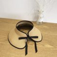 thumbnail image 4 of Sombreros de visera para mujer, sombrero de playa de paja plegable con cola de caballo de verano para mujer, 4 of 5