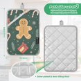 thumbnail image 6 of Yayeee Pot Holders Kitchen Heat Resistant with Pocket 7"x9.8" Cotton Oven Cooking Hot Pads, Brown Christmas Gingerbread, 6 of 7