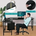 thumbnail image 2 of BestOffice L-Shaped Corner Gaming Desk,Black, 2 of 6
