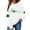 White, variant on Guluxicc Sweatshirts for Women Casual Crewneck Long Sleeve Shirts St Patricks Day Letter Printed Graphic Pullover Tops, S