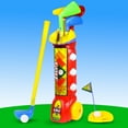 thumbnail image 3 of KidPlay Products Kids Toddler Outdoor Golf Club Pretend Play Set - Red, 3 of 6