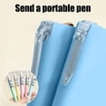 thumbnail image 3 of Premium Leather Hardcover Notebook with Pen Holder, Portable Mini Pocket Design, Lined Pages for Organized Note-Taking, Includes Gel Pen, 3 of 5