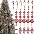 thumbnail image 3 of 6pcs Lollipop Candy Cane Pendant Xmas Tree Hanging Ball Ornaments Decorations For Home 2024 New Year Gift, 3 of 5
