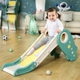 thumbnail image 2 of iYofe Folding Kids Slide with Stair, Plastic Playset Toddler Slide, 2-in-1 Outdor Indoor Toys, Slide for Toddler Age 1-5 Boy Girl, Children Slide Climber Toy, Kids Birthday Gift/Christmas Gift, Green, 2 of 13