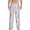 White, variant on Lavender Flowers Men's Straight Lounge Pajama Pants: The Ultimate in Comfortable Sleepwear