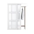 thumbnail image 3 of 48" x 80" (2 Sets of 24") 3-Lite Frosted Glasses Pantry Closet Sliding Door Panels Only, 3 of 7