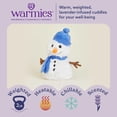 thumbnail image 2 of Peluche de peluche Therapeutic Warmies con forma de muñeco de nieve, apto para microondas, 2 of 6