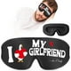 thumbnail image 1 of wonima11 Funny 3D Zero Pressure Sleep Eye Mask for Men Women Side Sleeper, Adjustable Blackout Breathable Eye Masks for Travel Nap Night Sleep, Humorous Gift Stocking Stuffers (Love My Girlfriend), 1 of 1