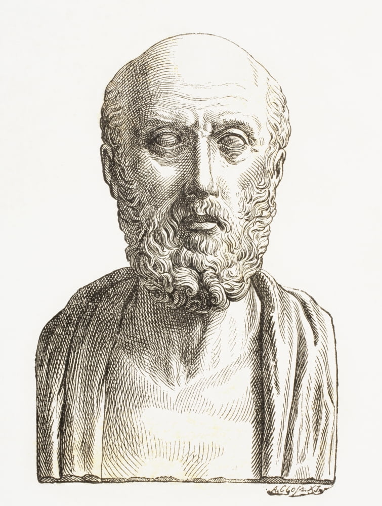 Hippocrates Of Cos Or Hippokrates Of Kos C 460 Bc To C 370 Bc Ancient Greek Physician Of The Age Of Pericles From El Mundo Ilustrado Published Barcelona 1880 Canvas Art - Ken Welsh Design Pics (24 x