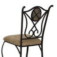 thumbnail image 3 of Besthom 42.8 in. Espresso High Back Metal Frame 24 in. Bar Stool (Set of 4), 3 of 5