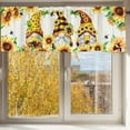 thumbnail image 2 of Rdsfhsp Spring Gnome Sunflower Kitchen Curtains Valance, Farmhouse Living Room Bedroom Decor 54 x 18, 2 of 5