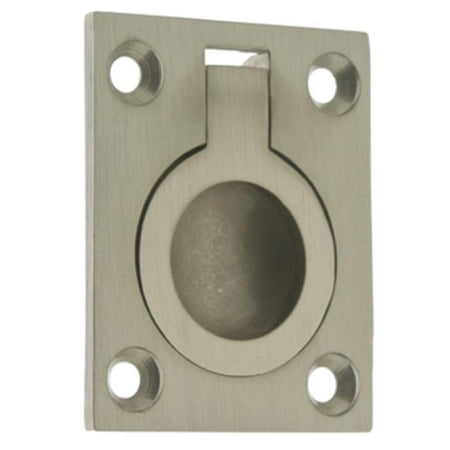UPC 879913007006 product image for Idh by St. Simons 25220-015 Solid Brass Flush Ring Pull, Satin Nickel | upcitemdb.com