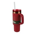 thumbnail image 5 of Ozark Trail 40 oz Insulated Stainless Steel Tumbler with Handle, Red Mark, 5 of 10