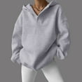 thumbnail image 3 of XINXIAOO Womens Hoodie Long Sleeve Hoodie Pullover Hoodie Sweatshirt Oversized Hoodies for Women Light Gray Hoodies for Women Fall Outfits Women Cute Womens Clothes, 3 of 8