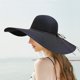 thumbnail image 4 of Floppy Big Beach Sombreros de Paja para Mujer Plegable Verano ala Ancha Sombrero para el Sol Plegable Sombrero de Paja de Viaje para Mujer Sombrero Fedora, 4 of 5