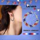 thumbnail image 2 of Independence Day Earrings Dangling Rhinestone American Flag Dangle Earrings Sparkly Crystal Patriotic Earrings 4th of July Ear Jewerly for Women and G, 2 of 4