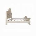 thumbnail image 3 of Ally California King Bed, Decorative Carved Inlay, Bone White Wood, 3 of 7