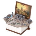 thumbnail image 1 of Figura plegable libro llavero 3D libro plegable tridimensional para Goody Bag Filler Castillo Marrón Sunnimix llavero libro, 1 of 8
