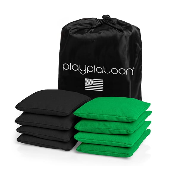 Premium Weather Resistant Duckcloth Cornhole Bags - Set of 8 Bean Bags for Corn Hole Game - Regulation Size & Weight , Multiple Colors