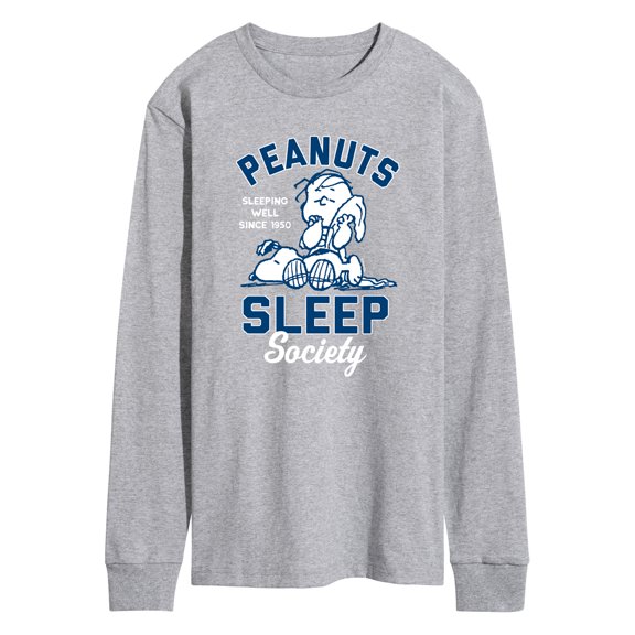 Peanuts - Peanuts Sleep Society - Men's Long Sleeve T-Shirt