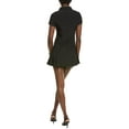 thumbnail image 2 of IPPONELLI womens  Button Front Mini Dress, m, Black, 2 of 3