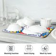 thumbnail image 7 of Yayeee Dish Drying Mat for Kitchen Counter 16"x18" Microfiber Absorbent Pad, Floral Fiesta, 7 of 7
