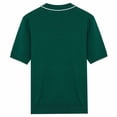 thumbnail image 4 of JWZUY Men's Solid Color Block Casual Zip V-Neck Short Sleeve Lapel Collar Blouse Tops - Cozy Summer Shirts Green L, 4 of 9