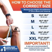 DR. BRACE ELITE Knee Brace with Size Stabilizer (2 Pack) Knee Brace for Women & Men, Workout, Sports, Daily Knee Compression Sleeve for Maximum Knee Pain Support & Fast Recovery (Orion, -Large)