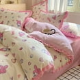 thumbnail image 3 of SYR 4-Piece Anime Sanrio Kuromi-1 Bedding Set, 1.2m, 3 of 9