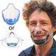 thumbnail image 1 of Blue Máscaras faciales de claridad plástica, máscara facial transparente visible, protector facial transparente, 1 of 5