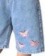 thumbnail image 3 of Pantalones cortos informales de verano para mujer, pantalones cortos informales de cintura alta con bordado de mariposas, pantalones cortos de cintura alta para vacaciones, desplazamientos diarios y, 3 of 8